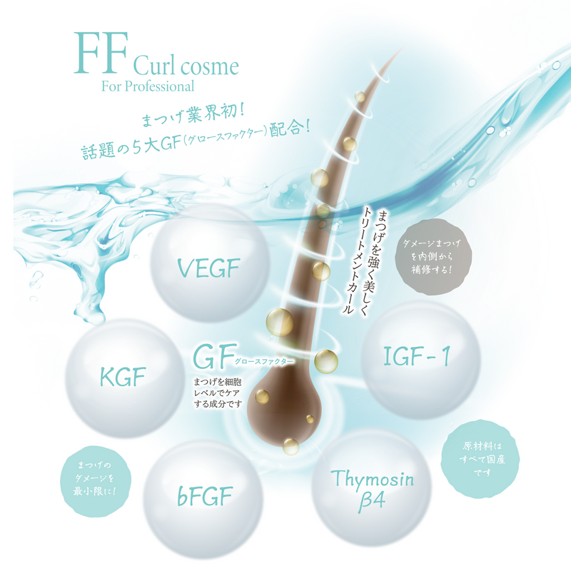 【送料無料】【エアレス】業界最速＆まつ育 FFカールコスメ チオ＆2剤SET (ラッシュリフト剤）システアミン無添加